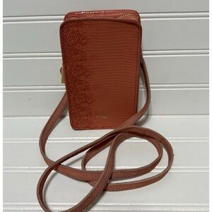 HAMMITT 424 Tile Blush Pink Small Cell Phone Holder Crossbody Shoulder Bag